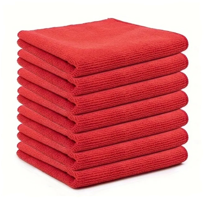 PAÑO DE MICROFIBRA COLOR ROJO